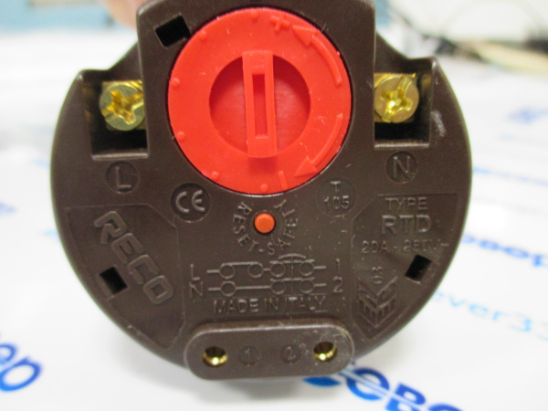 Термостат стержневой RSD 70гр./83гр. 20А RECO